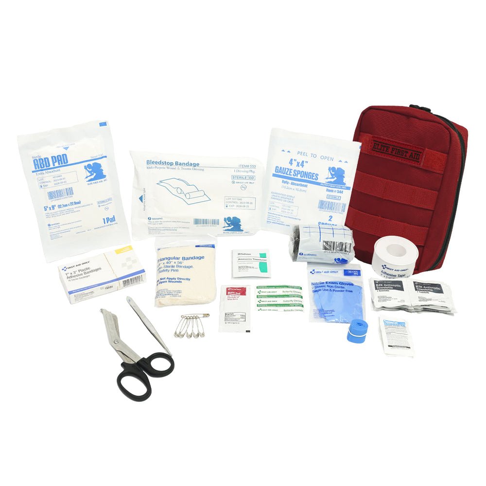 Elite First Aid Tactical IFAK First Aid Kit - Red