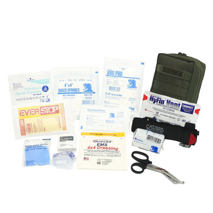 Elite First Aid Tactical IFAK PRO Kit with Bleeding Control - Olive Drab