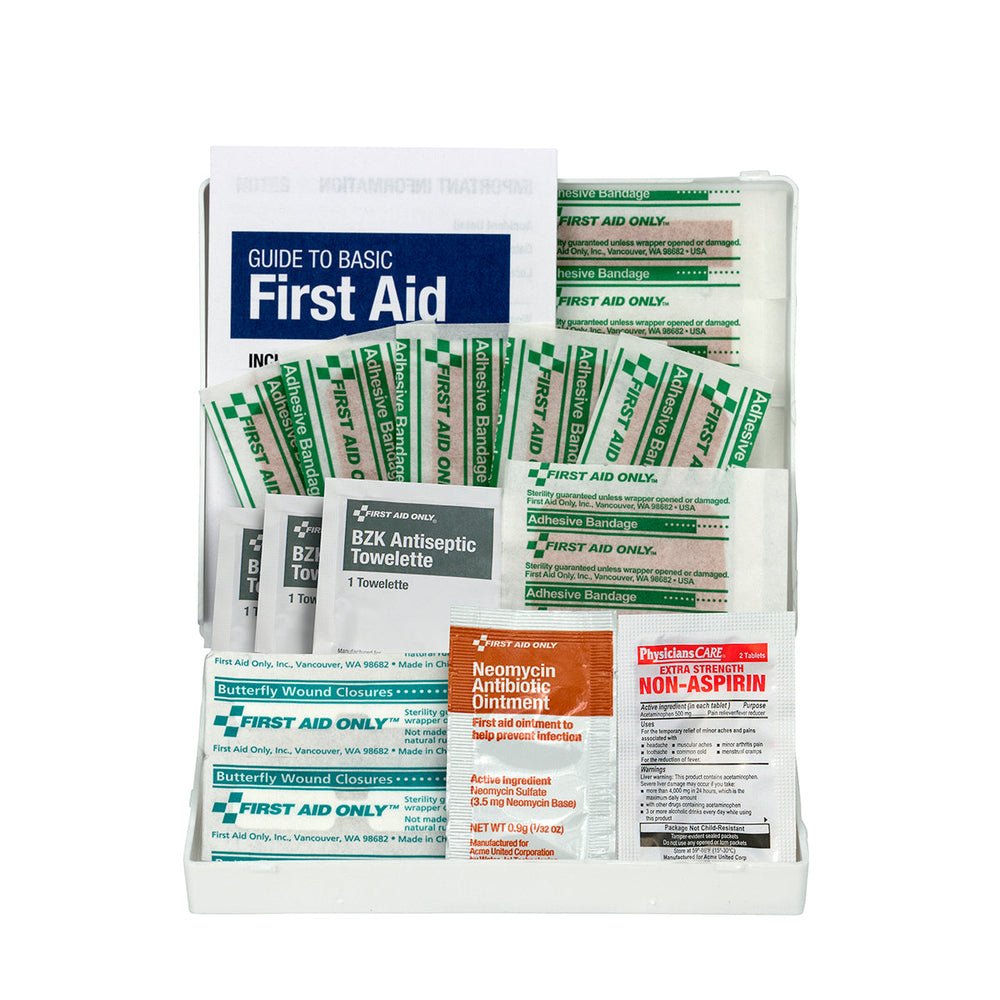 First Aid Only Travel First Aid Kit, 20 Piece, Plastic Case