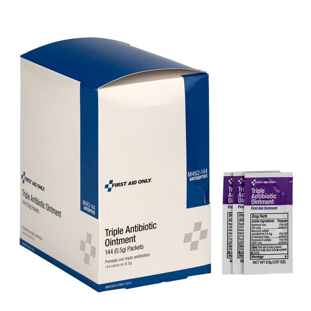 First Aid Only Triple Antibiotic Ointment, 144 per Box
