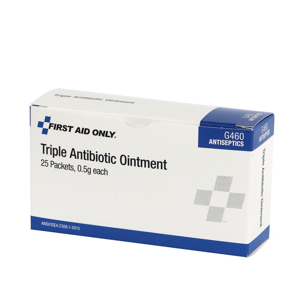 First Aid Only Triple Antibiotic Ointment, 25 Per box