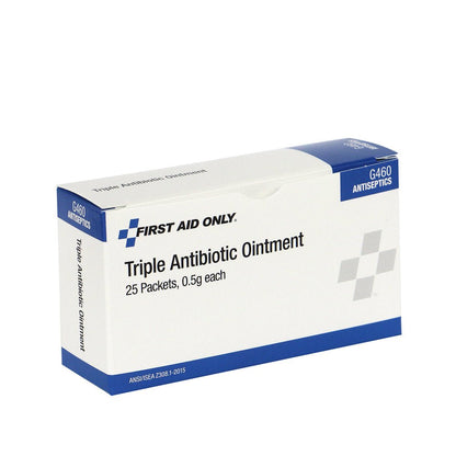 First Aid Only Triple Antibiotic Ointment, 25 Per box