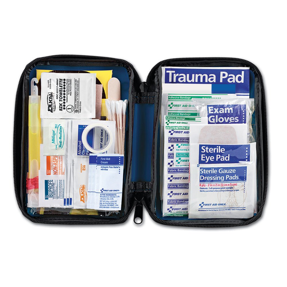 First Aid Only Vehicle First Aid Kit, 104 Piece, Fabric Case