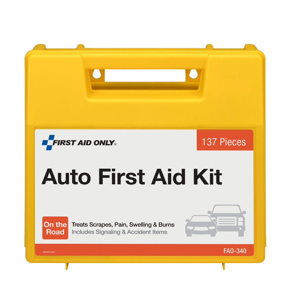 First Aid Only Vehicle First Aid Kit, 138 Piece, Plastic Case