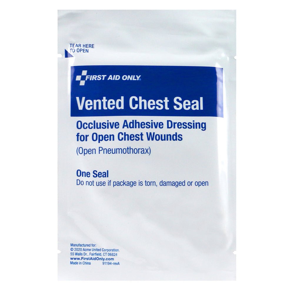 First Aid Only Vented Chest Seal (Case of 300)