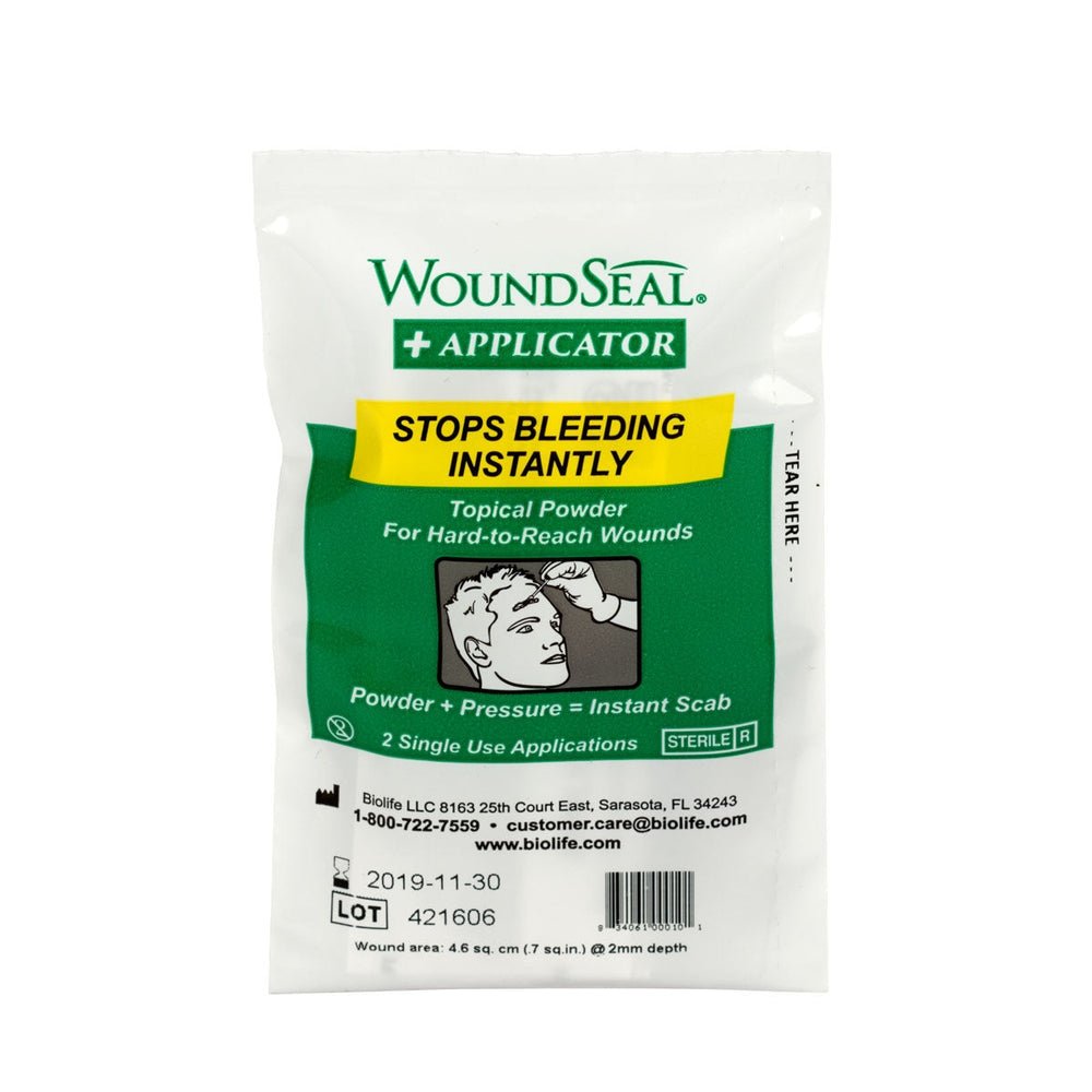 First Aid Only Wound Seal Blood Clot Powder, Applicator Packs, 2 Each