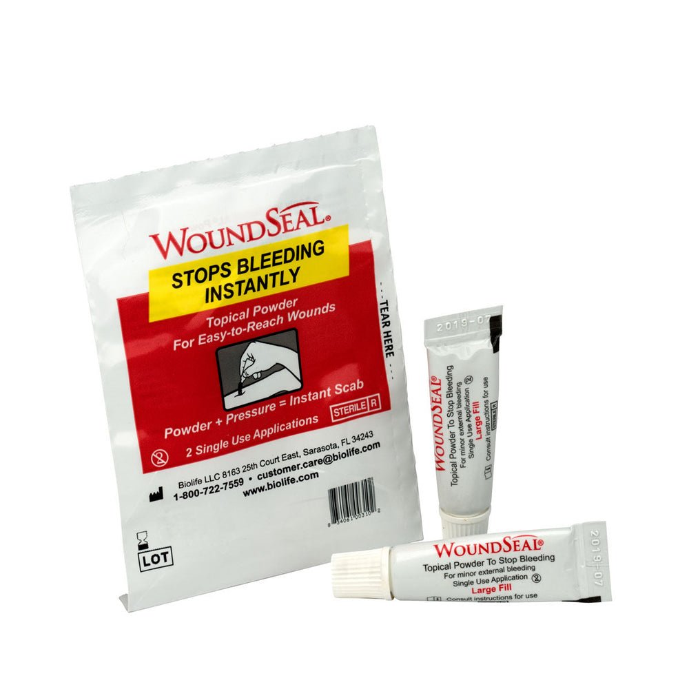 First Aid Only Wound Seal Blood Clot Powder, Pour Packs, 2 Each