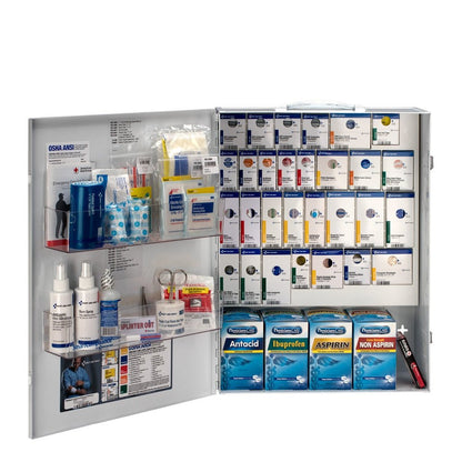 First Aid Only 150 Person XL Metal SmartCompliance First Aid Cabinet with Medication