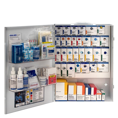 First Aid Only 150 Person XL Metal SmartCompliance Food Service First Aid Cabinet without Medications
