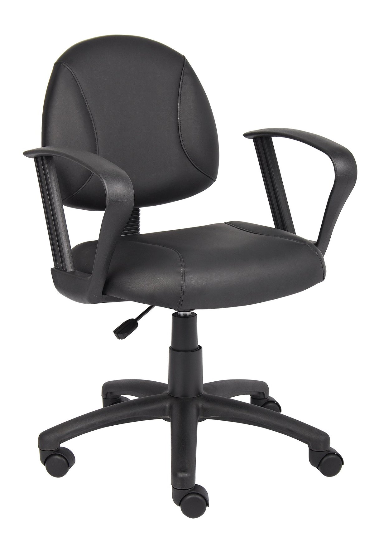 Boss Black Posture Chair W/ Loop Arms - B307