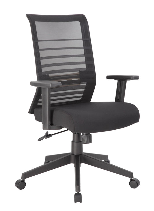 Boss Mesh Task Chair - Black Seat Color - Black Back Color - Mesh Back Material - Black Frame Color - 5-star Base - 1 Each
