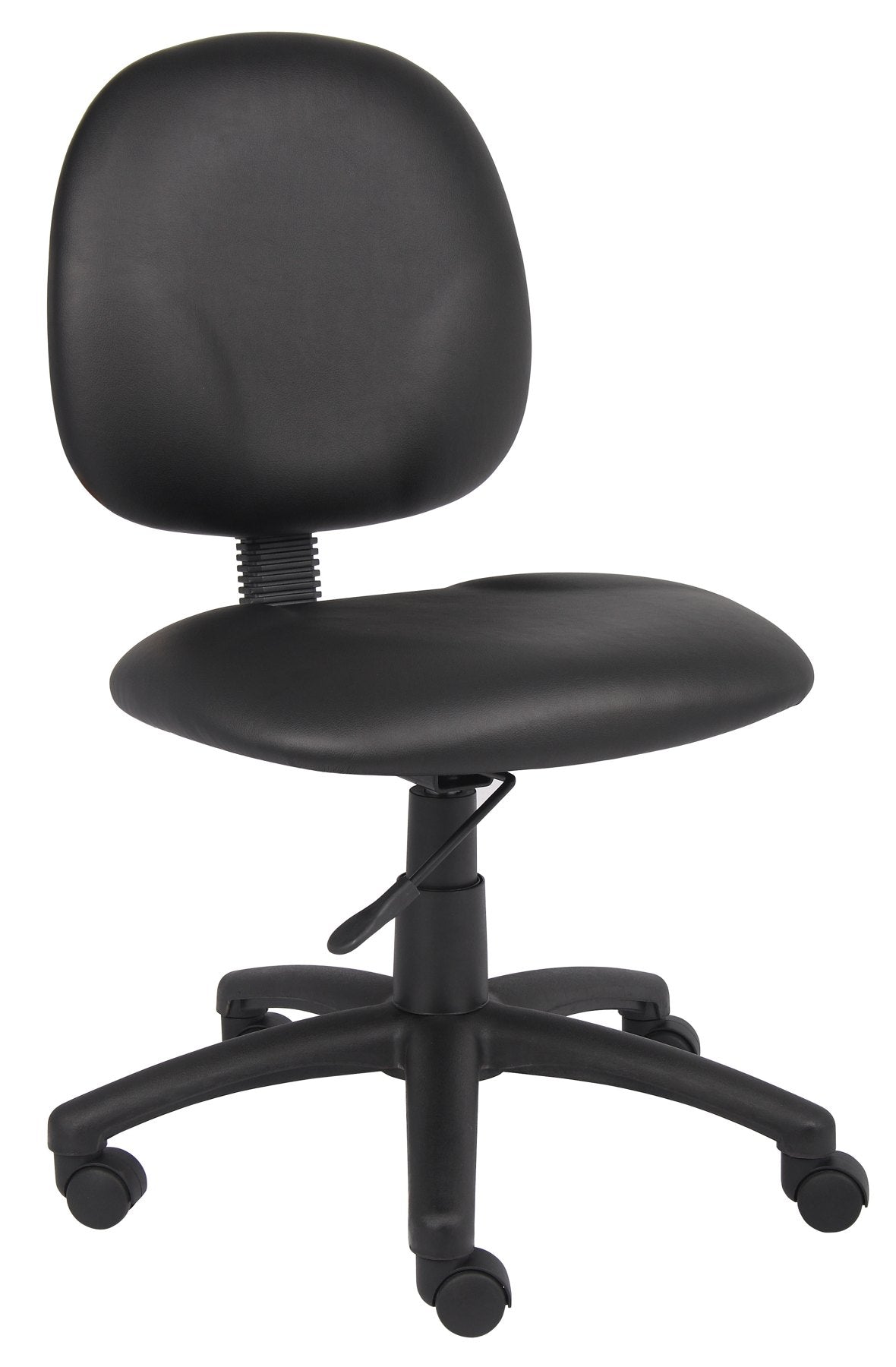Boss Diamond Task Chair In Black Antimicrobial Vinyl - B9090-CS